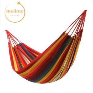 METIEM Single200x100/Double 200x150cm garden swings outdoor camping hammock indoor hanging chair bed portable rope for children