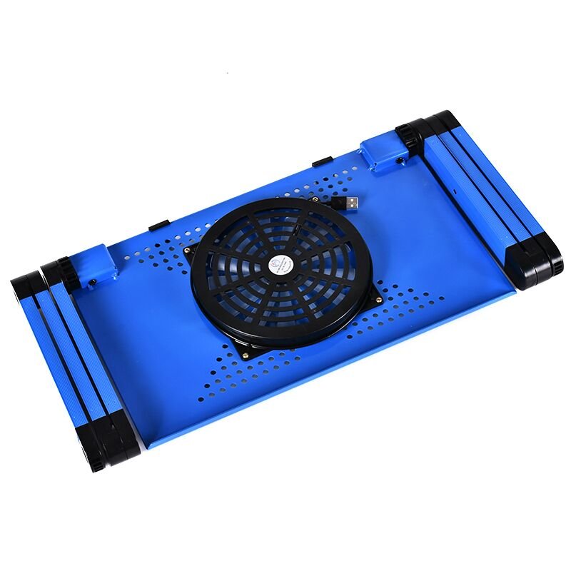 Magic Union Adjustable Laptop Desk Folding Notebook Desktop Stand With Cooling Fan Laptop Bed Table Bed Tray Study Desk - Image 6