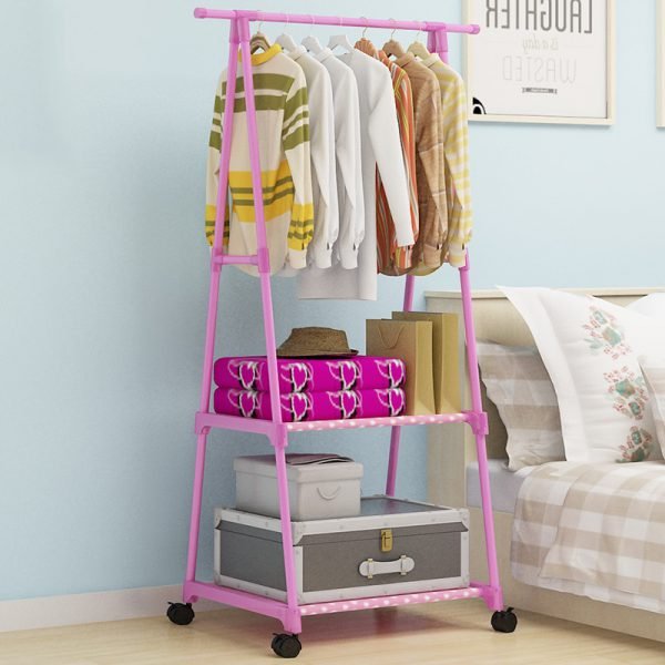 Magic Union Creative Multi-functional Clothes Rack Simple Coat Rack Movable Hanger Home Bedroom Floor Standing Clothes Hanger - Image 2