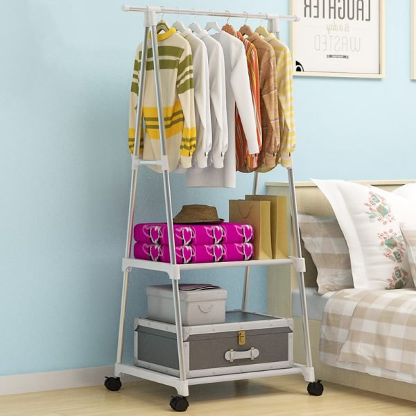 Magic Union Creative Multi-functional Clothes Rack Simple Coat Rack Movable Hanger Home Bedroom Floor Standing Clothes Hanger - Image 4