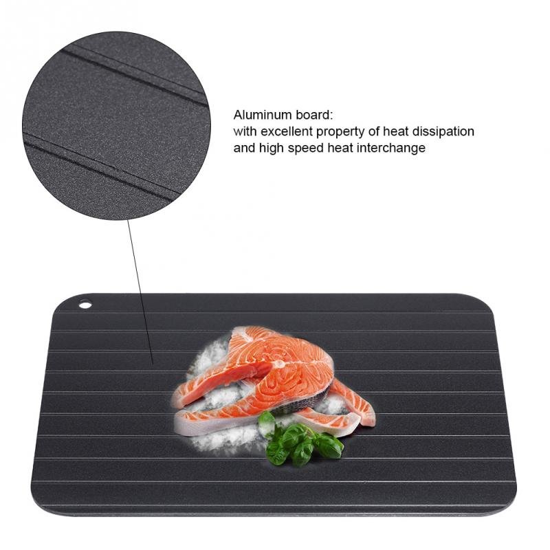 Metal Aluminum Fast Defrosting Tray Safe Food Meat Defrosting Thawing Tray Plate Home Kitchen Defrost Gadget - Image 3