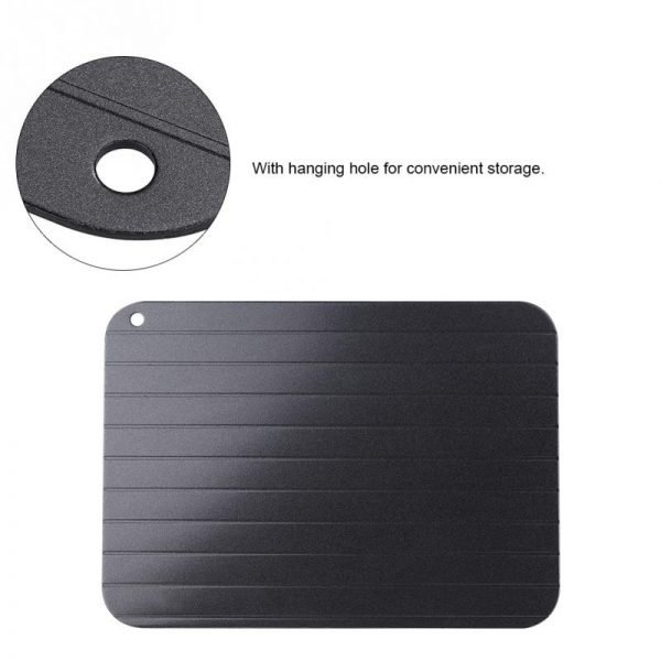 Metal Aluminum Fast Defrosting Tray Safe Food Meat Defrosting Thawing Tray Plate Home Kitchen Defrost Gadget - Image 4