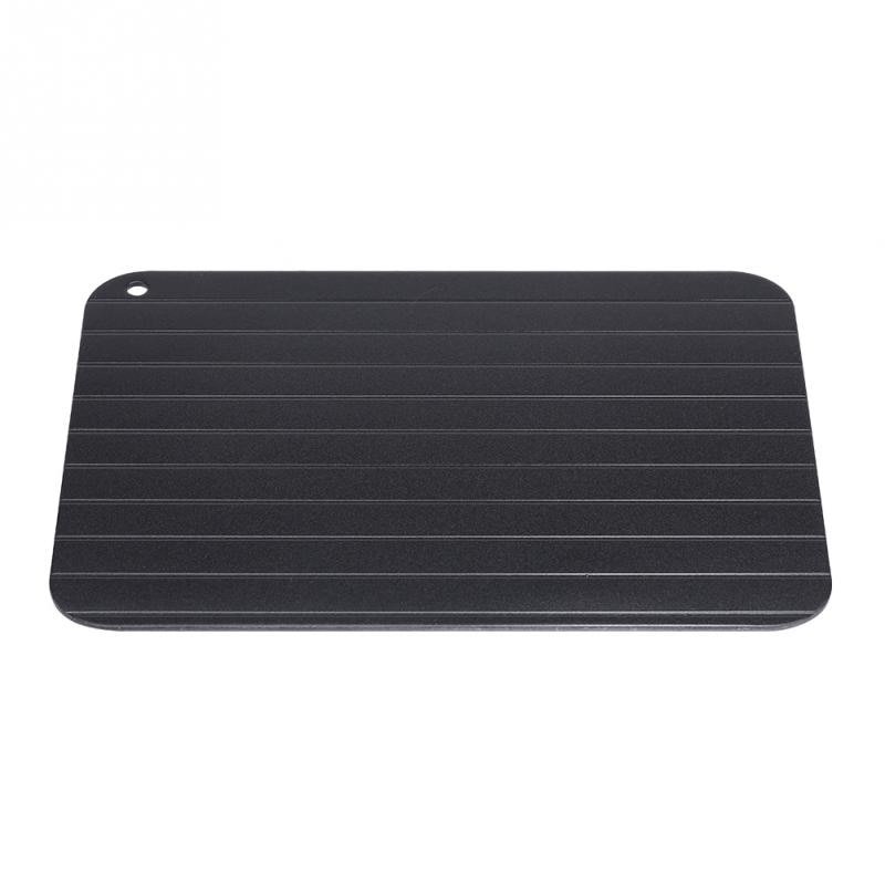 Metal Aluminum Fast Defrosting Tray Safe Food Meat Defrosting Thawing Tray Plate Home Kitchen Defrost Gadget