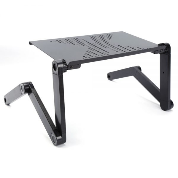 Multi Functional Adjustable Portable Aluminum Laptop Table Stand For Bed Sofa Laptop Table Folding Notebook Desk With Mouse Pad - Image 2
