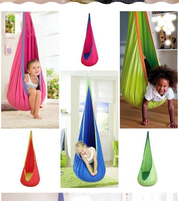 New design Children Hammock  Cushion Garden Swing Chair Indoor Outdoor Hanging Seat Child Swing Seat Patio Hammock Furniture - Image 6