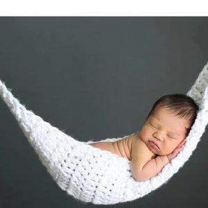 Newborn Baby Crochet Hammock Cocoon Photography Photo Props Handmade Knit Children Costumes CO16613