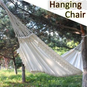 Outdoor Indoor Furniture Hammock Swing Hanging Chair Garden Dormitory Hammock For Children Adult For Travel Hiking Sleeping