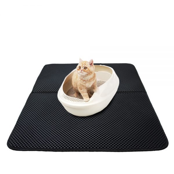 Pet Cat Litter Mat EVA Double-Layer Cat Litter Trapper Mats with Waterproof Bottom Non-slip Pet Litter Cat Mat Layer kattenmand - Image 2