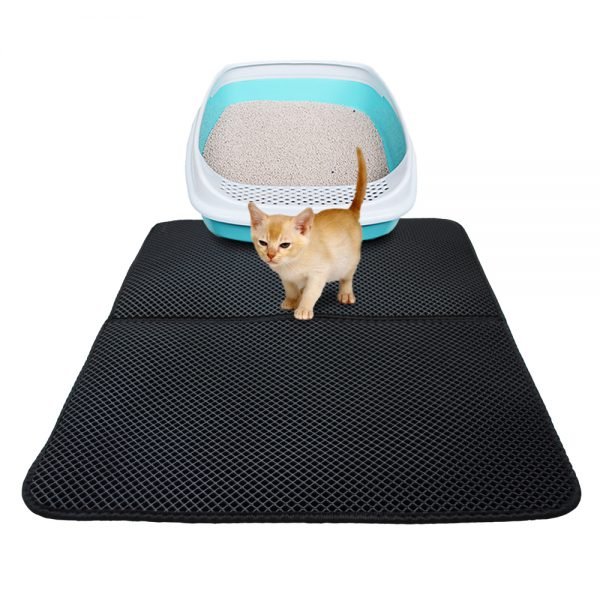 Pet Cat Litter Mat EVA Double-Layer Cat Litter Trapper Mats with Waterproof Bottom Non-slip Pet Litter Cat Mat Layer kattenmand