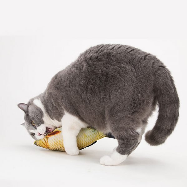 Pet Soft Plush Creative 3D Carp Fish Shape Cat Toy  Gifts Catnip Fish Stuffed Pillow Doll Simulation Fish Playing Toy For Pet - Image 2