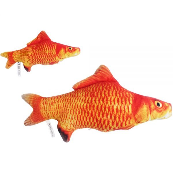 Pet Soft Plush Creative 3D Carp Fish Shape Cat Toy  Gifts Catnip Fish Stuffed Pillow Doll Simulation Fish Playing Toy For Pet - Image 4