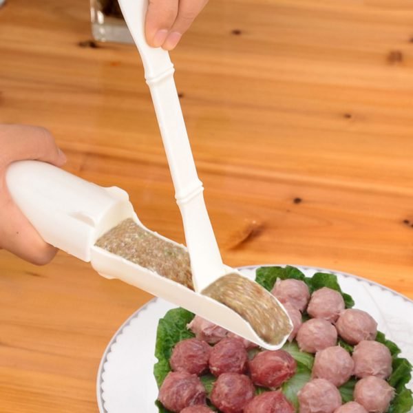 Plastic Dual-head Meat Ball Maker With spatula Beef Fish Meat Stuffing Ball Model 2sizes meatballs anti-slip Meat&Poultry Tools