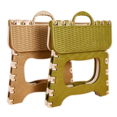 Plastic Folding 6 Type Thicken Step Portable Child Stools (Green gray color random) 25*18*20cm - Image 5