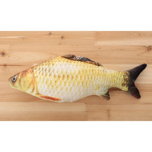 Plush Creative 3D Carp Fish Shape Cat Toy Gift Cute Simulation Fish Playing Toy For Pet Gifts Catnip Fish Stuffed Pillow Doll - Image 6