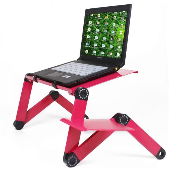 Portable Adjustable Laptop Standing Desk for Bed Sofa Folding Laptop Table Notebook Desk With Mouse Pad for Office - Image 2