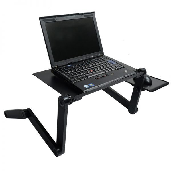 Portable Adjustable Laptop Standing Desk for Bed Sofa Folding Laptop Table Notebook Desk With Mouse Pad for Office