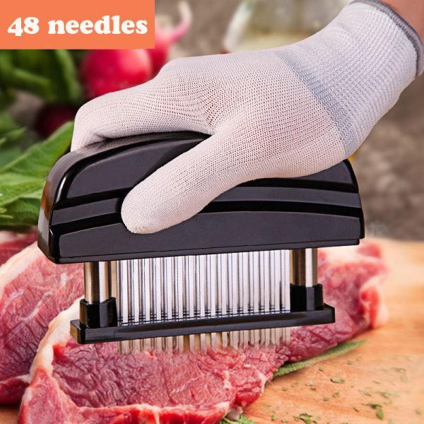 Professional 48pcs Needles Stainless Steel Meat Tenderizer Kitchen Cooking Tools Tender Meat Hammer - Image 3
