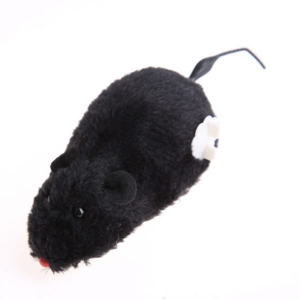 RC Toy Wireless Winding Mechanism Mouse Cat Toy For Cat Dog Pet Trick Playing Toy Plush Rat Mechanical Motion Rats Random Color - Image 6