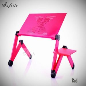 SUFEILE New arrival Portable Folding Laptop Table bed table home Furniture Aluminum laptop computer desk D5