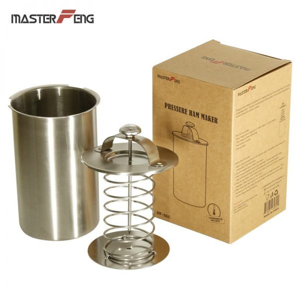 Stainless Steel Ham Meat Making Pot Patty Maker Ham Press  With a Thermometer Kitchen Meat Tool Meat Cooking Pot Ham Maker - Image 2