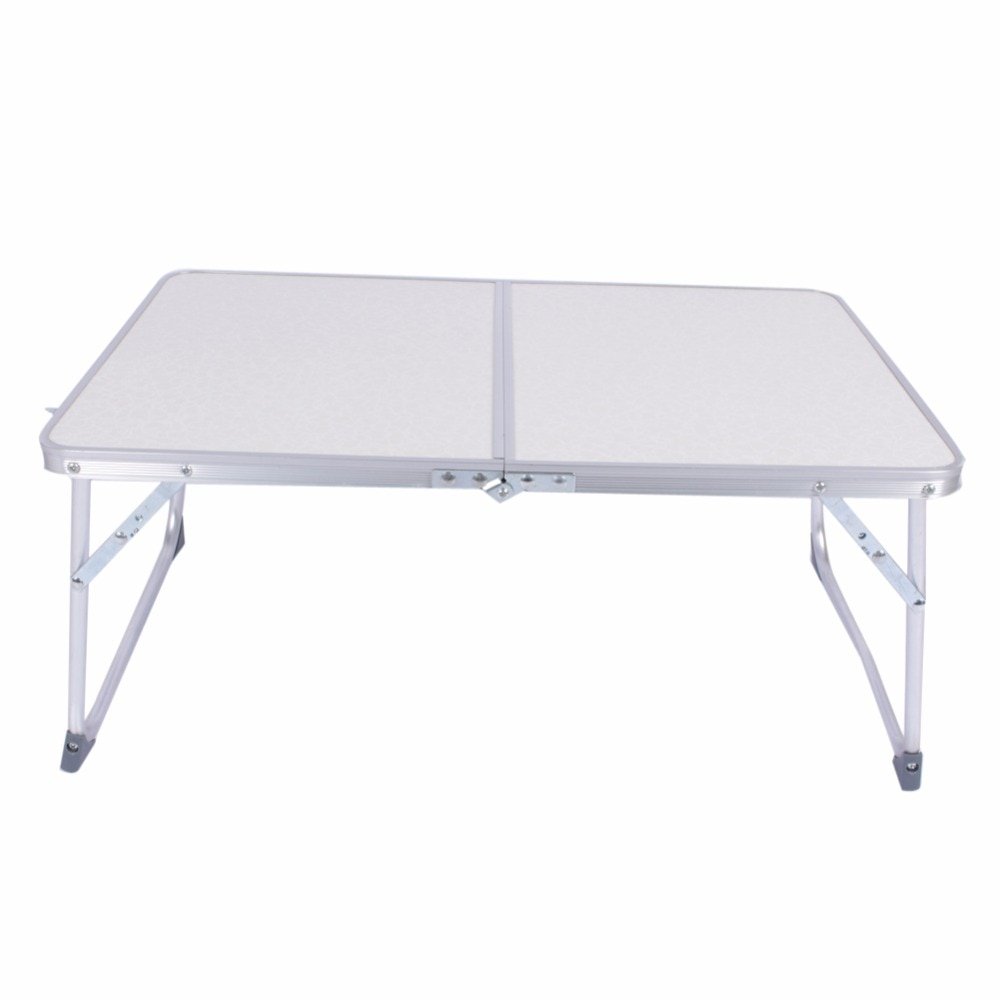 White Folding Computer Desk Multifunctional Light Foldable Table Dormitory Bed Notebook Small Desk Picnic Table Laptop Bed Tray - Image 3