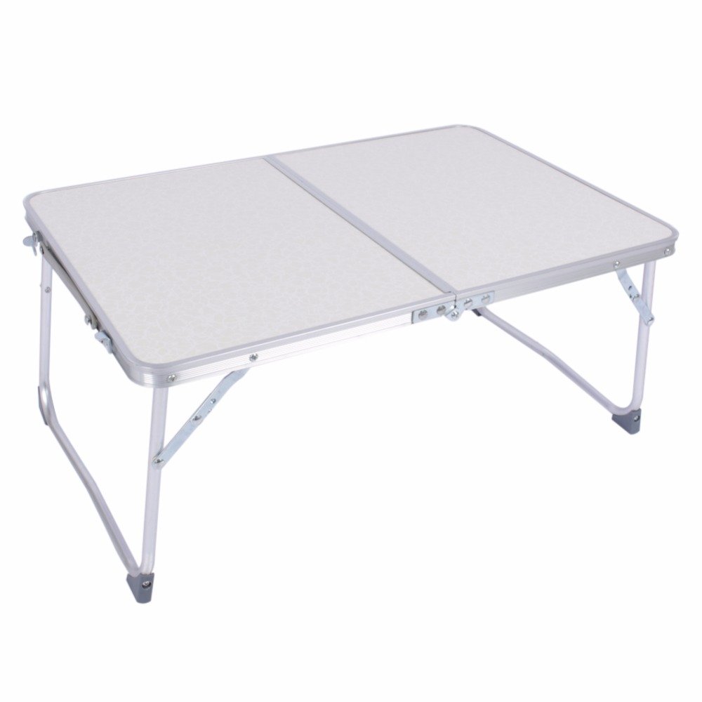 White Folding Computer Desk Multifunctional Light Foldable Table Dormitory Bed Notebook Small Desk Picnic Table Laptop Bed Tray - Image 4