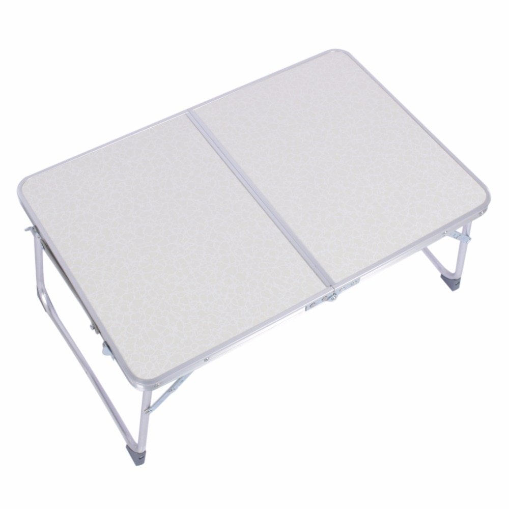 White Folding Computer Desk Multifunctional Light Foldable Table Dormitory Bed Notebook Small Desk Picnic Table Laptop Bed Tray - Image 5