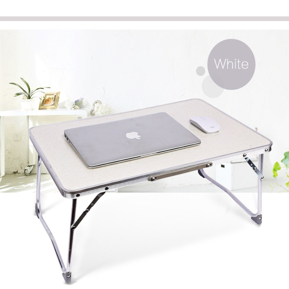 White Folding Computer Desk Multifunctional Light Foldable Table Dormitory Bed Notebook Small Desk Picnic Table Laptop Bed Tray