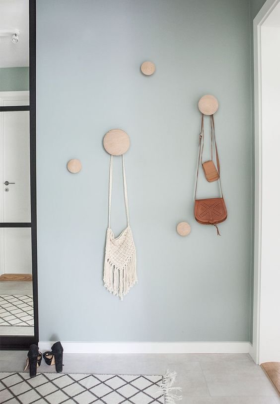 luxury fashion modern bag rack wooden ornament bedroom clothes diamond painting hanger wooden multi-purpose hooks for home decor - Image 2